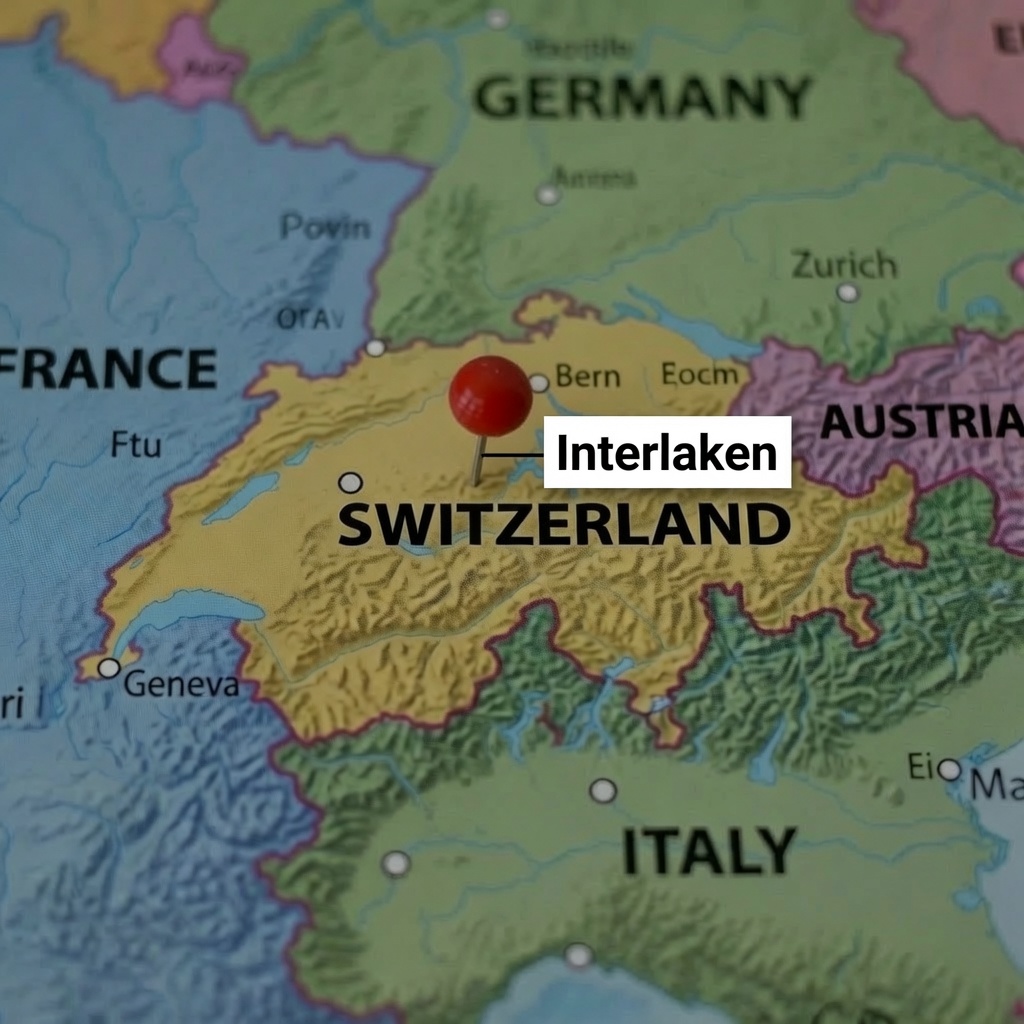 Map of Interlaken