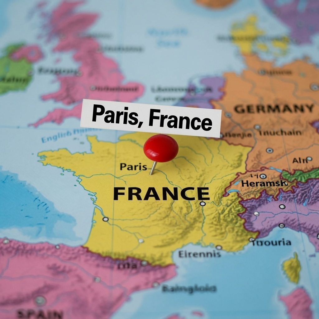 Map of Paris