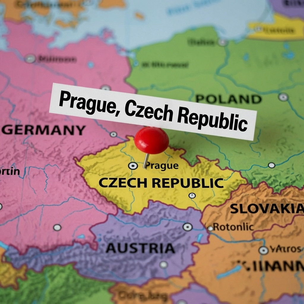Map of Prague