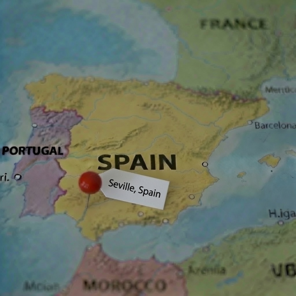 Map of Seville